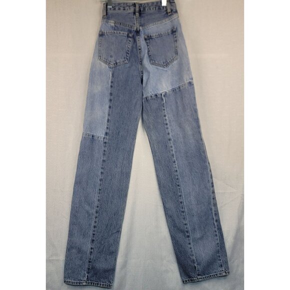 Pacsun 90s Boyfriend High-Waisted Patchwork Jeans 22x30 - Picture 3 of 10